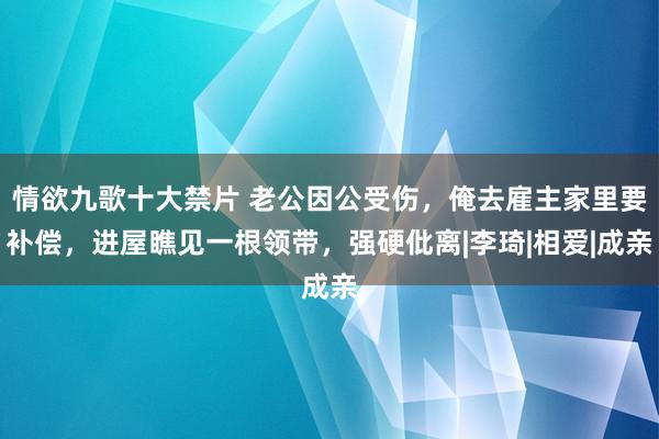 情欲九歌十大禁片 老公因公受伤，俺去雇主家里要补偿，进屋瞧见一根领带，强硬仳离|李琦|相爱|成亲