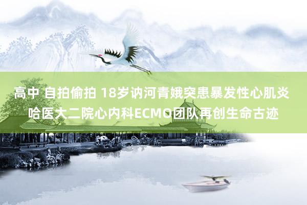 高中 自拍偷拍 18岁讷河青娥突患暴发性心肌炎 哈医大二院心内科ECMO团队再创生命古迹